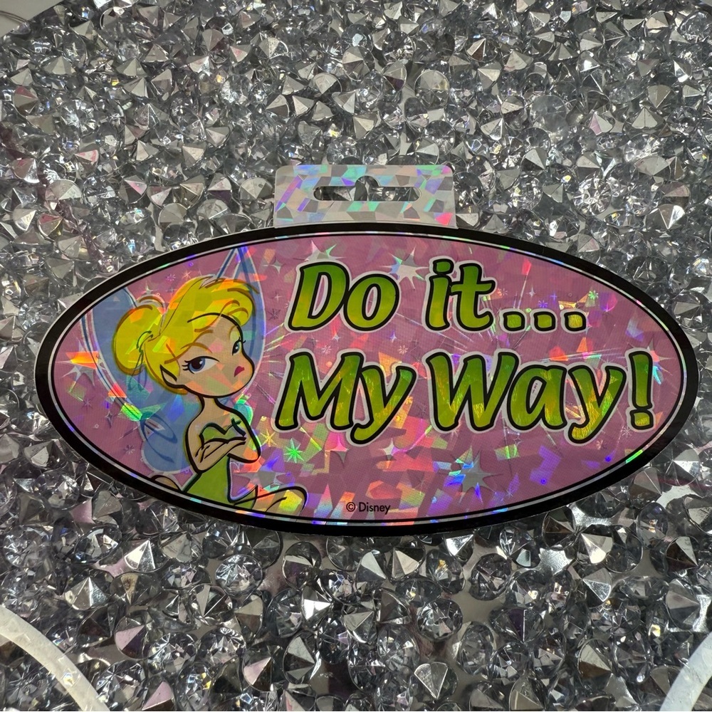 Disney 2005 sticker rare vintage Princess Silver Holographic Backing Label